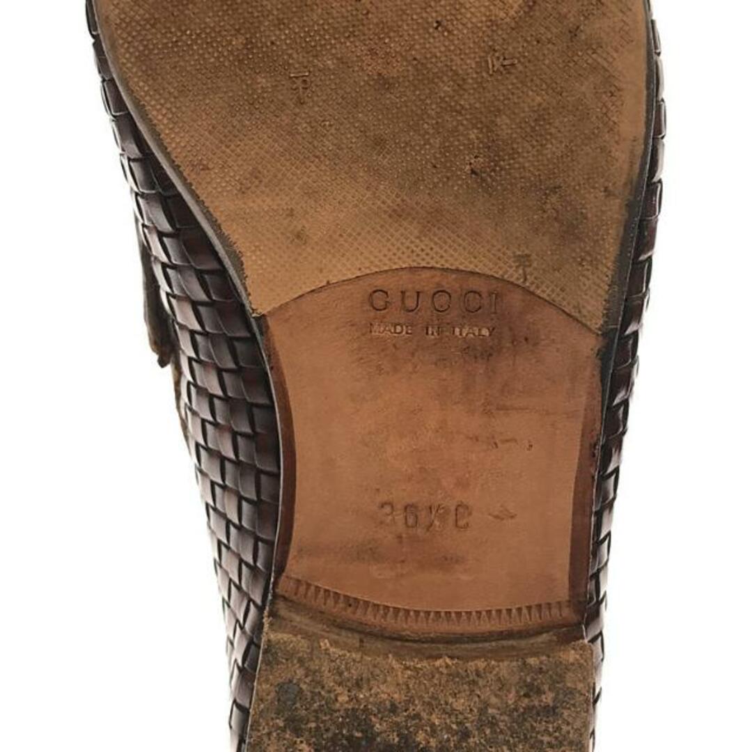 GUCCI - GUCCI / グッチ | 編み込み レザー ホースビット GUCCI - GUCCI / グッチ | 編み込み レザー ホースビット
