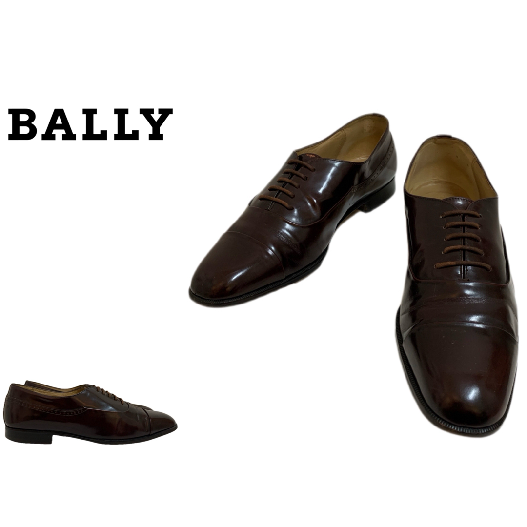 ドレス/ビジネスBALLY VINTAGE イタリア製 ストレートチップ レザーシューズ 8.5