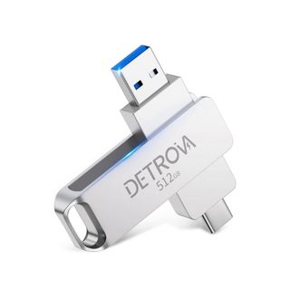 DETROVA USBメモリ 512GB 2-IN-1(その他)