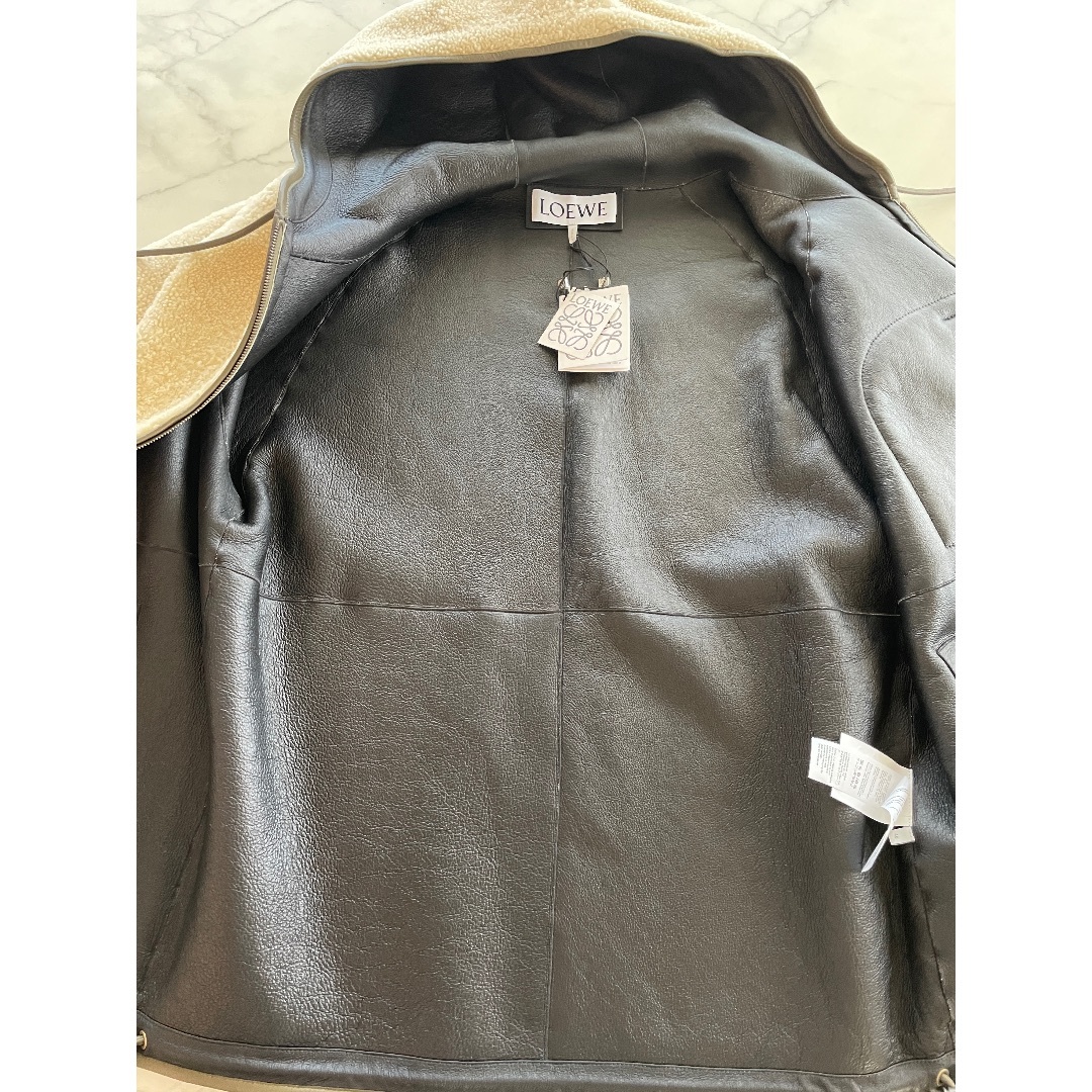 LOEWE - 【LOEWE】ロエベ ジップ シアリング ジャケット 46の LOEWE - 【LOEWE】ロエベ ジップ シアリング ジャケット 46の