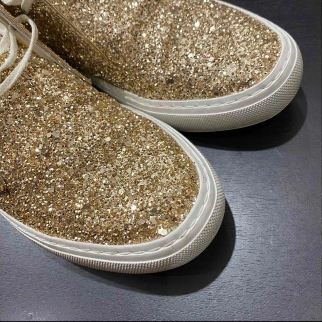 Saint Laurent(サンローラン)の1回　定価12万 サンローラン　スパンコール　ハイカット　シューズ 41 26 メンズの靴/シューズ(スニーカー)の商品写真