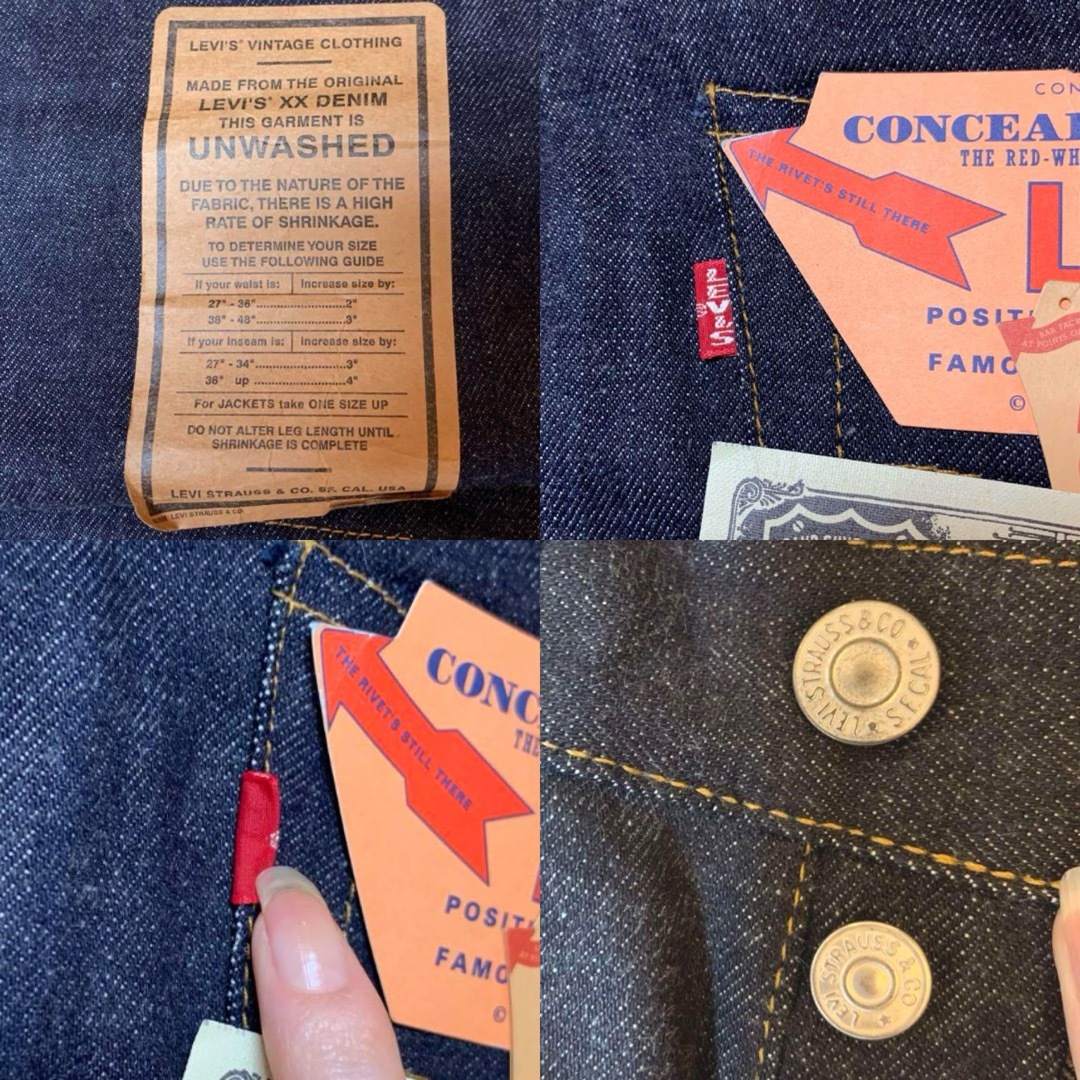 Levi's - 【デッドストック・米国製・555】LEVI'S 201-XX W33L36 Levi's - 【デッドストック・米国製・555】LEVI'S 201-XX W33L36
