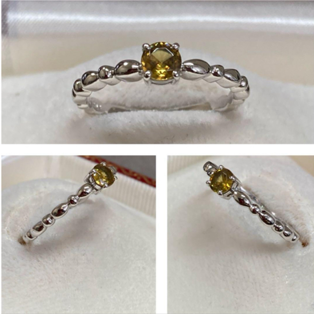 Pt900 0.292ct スフェーン　リング　指輪 レディースのアクセサリー(リング(指輪))の商品写真