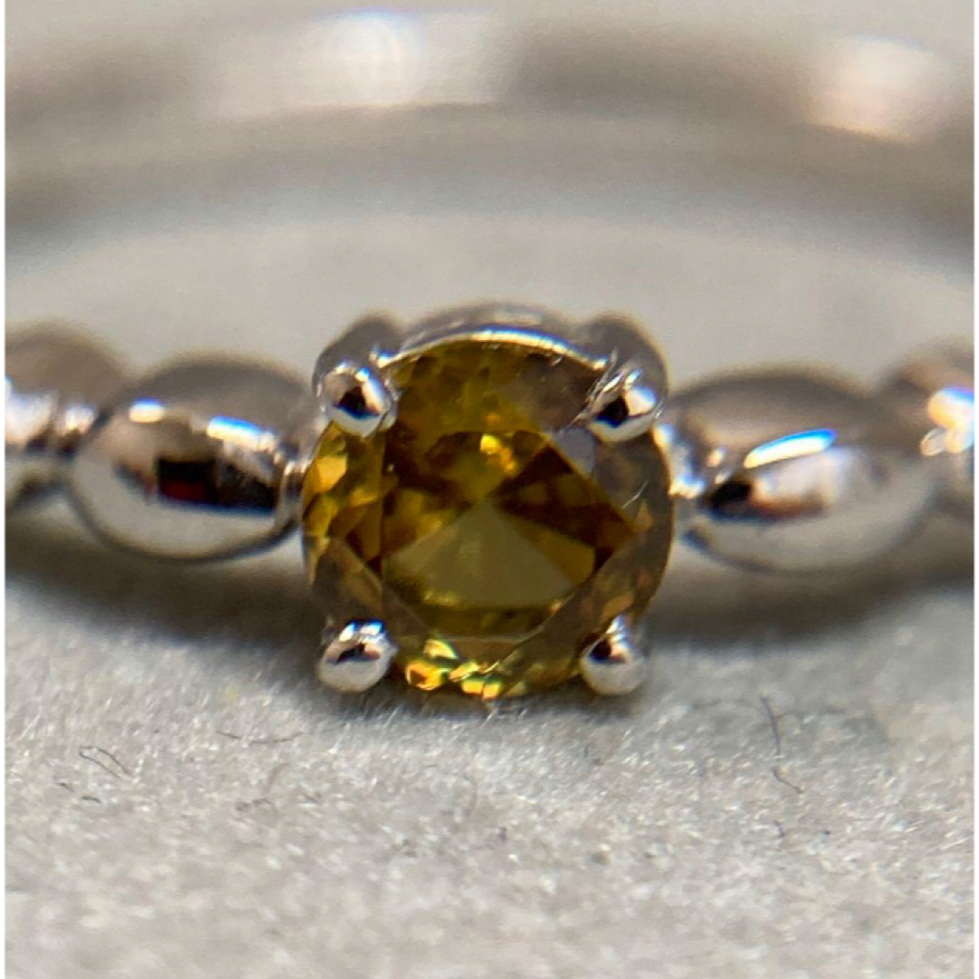 Pt900 0.292ct スフェーン　リング　指輪 レディースのアクセサリー(リング(指輪))の商品写真