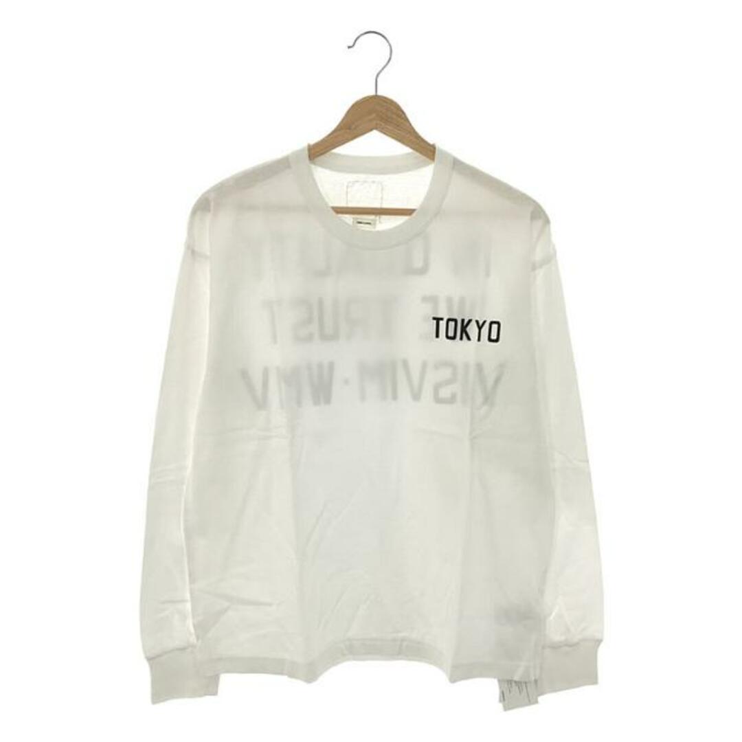 トップス【美品】  visvim / ビズビム | JUMBO TEE L/S / プリント クルーネック カットソー | 2 | White | メンズ