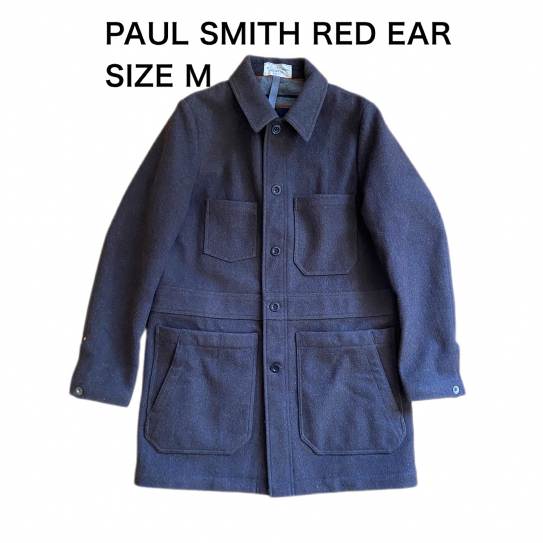 RED EAR(レッドイヤー)のPAUL SMITH RED EAR レッドイアー ウール チェスターコート M メンズのジャケット/アウター(チェスターコート)の商品写真