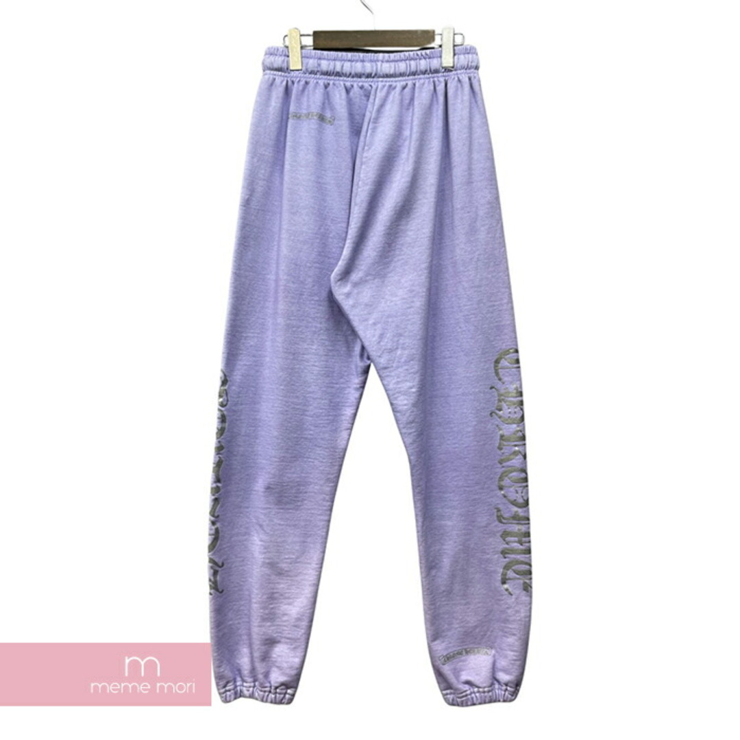 Chrome Hearts(クロムハーツ)のCHROME HEARTS Miami Limited Sweat Pants クロムハーツ マイアミ限定スウェットパンツ ロゴプリント 裏起毛 染め加工 ライトパープル サイズM 【231211】【中古-A】【me04】 メンズのスーツ(スラックス/スーツパンツ)の商品写真