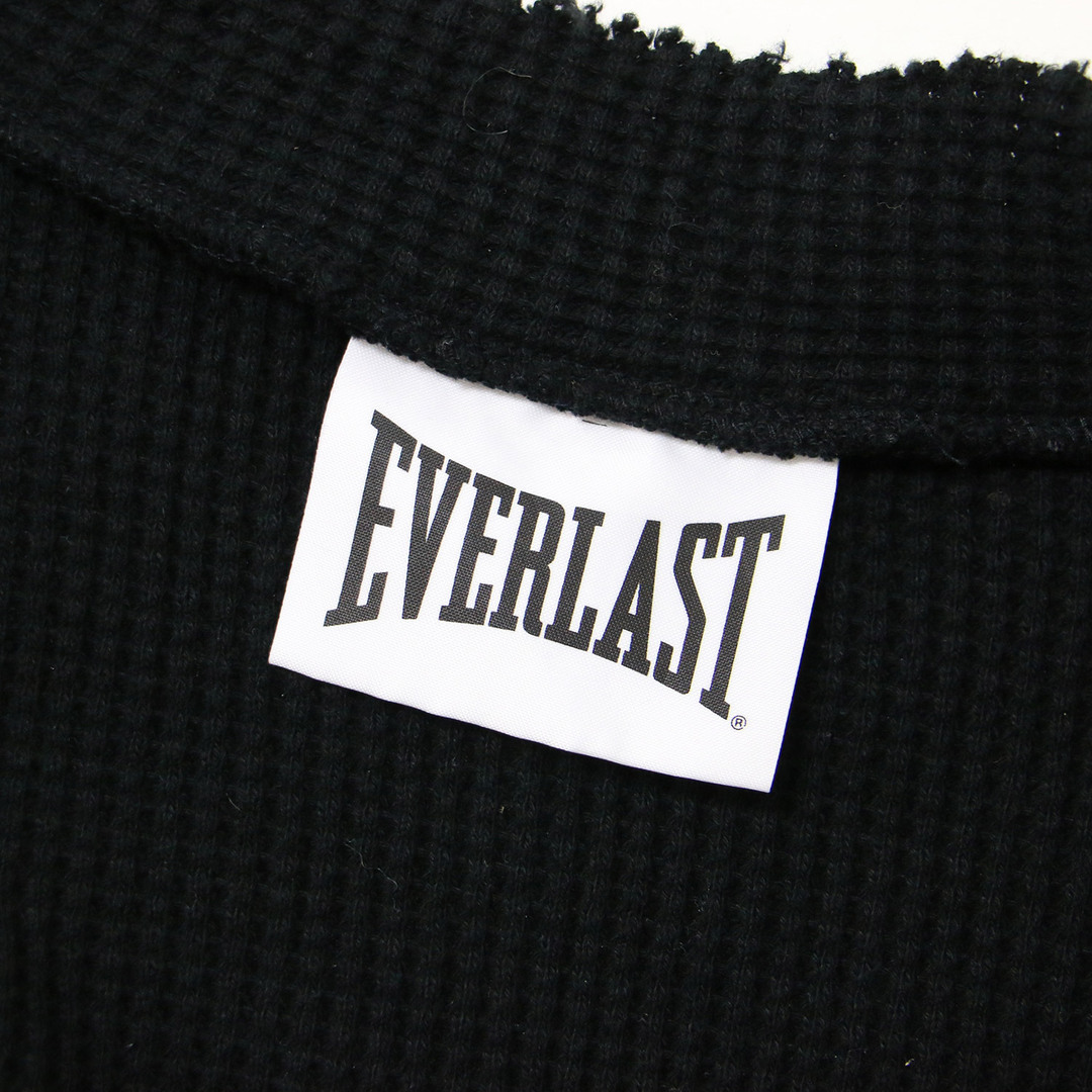 EVERLAST(エバーラスト)のEVERLAST エバーラスト JOURNAL STANDARD ジャーナルスタンダード 別注 ベスト ブラック 黒 サイズ:FREE Vネック サーマル ダメージ加工 コットン 綿 日本製 【レディース】【中古】 レディースのトップス(ベスト/ジレ)の商品写真