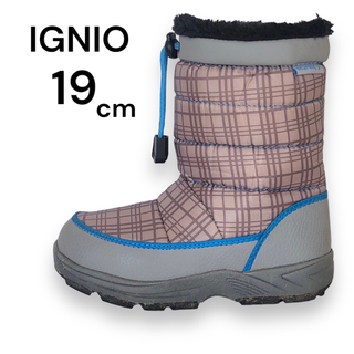 イグニオ(Ignio)の【防寒防風】IGNIO　イグニオ スノーブーツ　19cm 中綿入り　内側ボア(ブーツ)