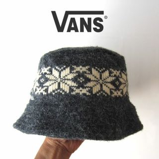 バンソン(VANSON)の美品　VANS／バンズ★　ニット　パケットハット　グレー(ハット)