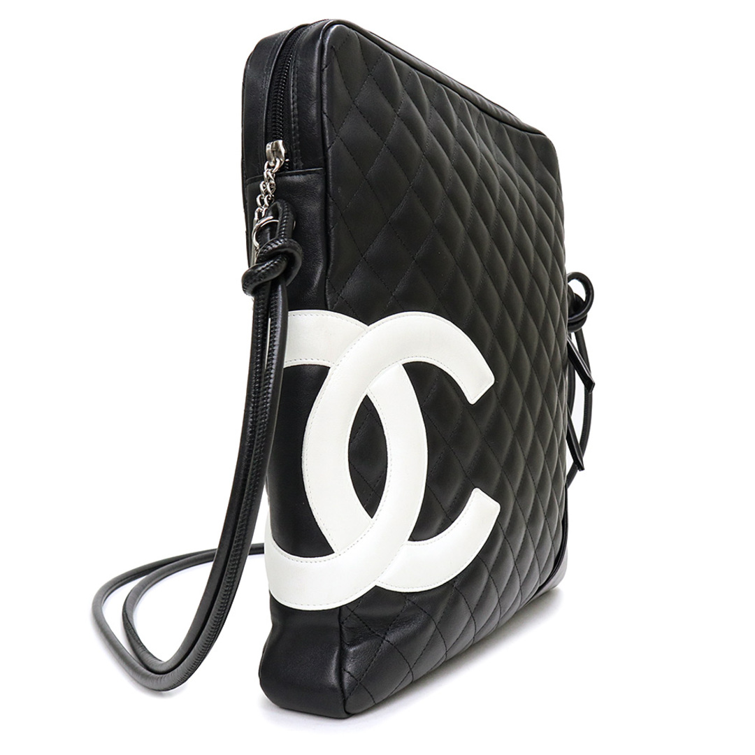 送料無料！シャネル☆CHANEL ☆カンボンライン 黒×白レディース - 長財布