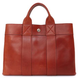 エルメス(Hermes)のエルメス フールトゥ PM トート ハンドバッグ ヴォーエバーカーフ オールレザー  レッド 赤 シルバー金具 □F刻印 HERMES（中古）(ハンドバッグ)