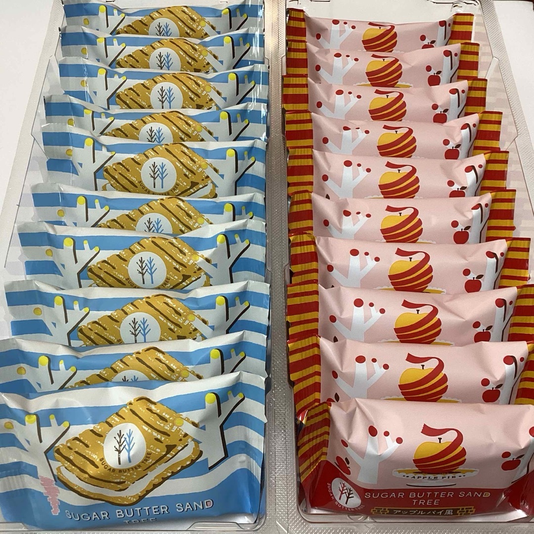 シュガーバターサンドの木　10個 、アップルパイ　10個 食品/飲料/酒の食品(菓子/デザート)の商品写真