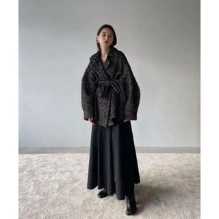 クラネ(CLANE)のCLANEクラネMIX LOOP TWEED BOX COAT ツイードコート (ロングコート)