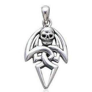 PS: Sterling Silver Pirate Skull Pendant(ネックレス)