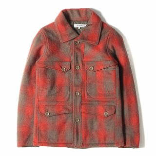 ノンネイティブ(nonnative)のNONNATIVE ノンネイティブ ジャケット サイズ:0 チェック メルトンウール 裏地キルティング ハンティングジャケット レッド ブラウン アウター ブルゾン コート【メンズ】【中古】(その他)