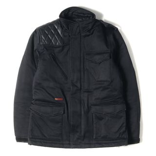 ネイバーフッド(NEIGHBORHOOD)のNEIGHBORHOOD ネイバーフッド ジャケット サイズ:S 00s fragment design フラグメントデザイン レザーパッチ付き ドライバー ジャケット 2006年製 ブラック 黒 00年代 アーカイブ アウター ブルゾン コート コラボ【メンズ】【中古】(その他)