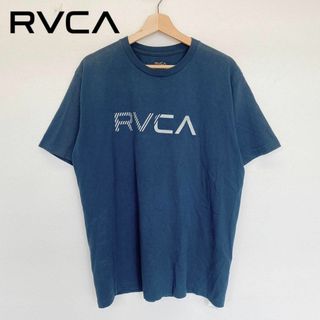 ルーカ(RVCA)の2221 RVCA 定6600円 ルーカ Tシャツ 厚手生地 ロゴ  ブルー(Tシャツ/カットソー(半袖/袖なし))