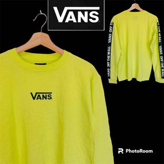 バンズボルト(VANS VAULT)の2220 美品 VANS バンズ Tシャツ ロンT 厚手 コットン生地 イエロー(Tシャツ/カットソー(七分/長袖))