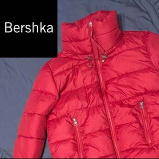 ベルシュカ(Bershka)のBershka ベルシュカ 海外 古着 ダウンジャケット コート レッド 赤 S(ダウンジャケット)