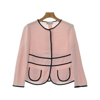 レッドヴァレンティノ(RED VALENTINO)のRED VALENTINO ノーカラージャケット 40(M位) ピンク 【古着】【中古】(ノーカラージャケット)