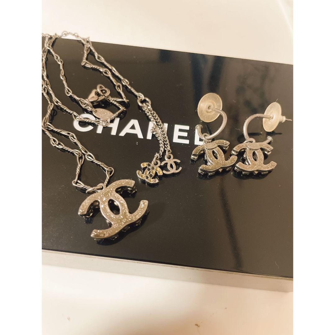 CHANEL ピアス&ネックレスセット リバーシブル