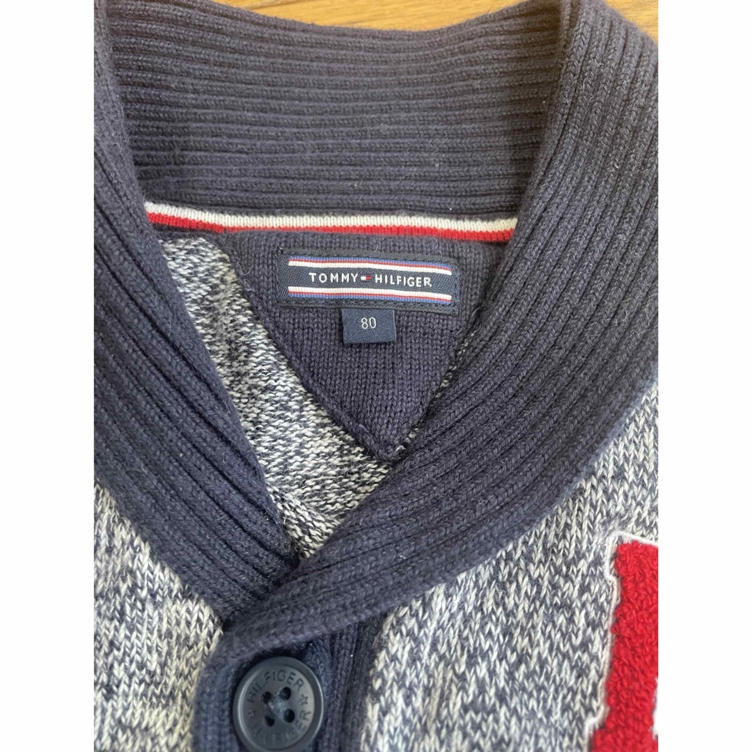 TOMMY HILFIGER(トミーヒルフィガー)のトミー カーディガン 80センチ キッズ/ベビー/マタニティのベビー服(~85cm)(カーディガン/ボレロ)の商品写真