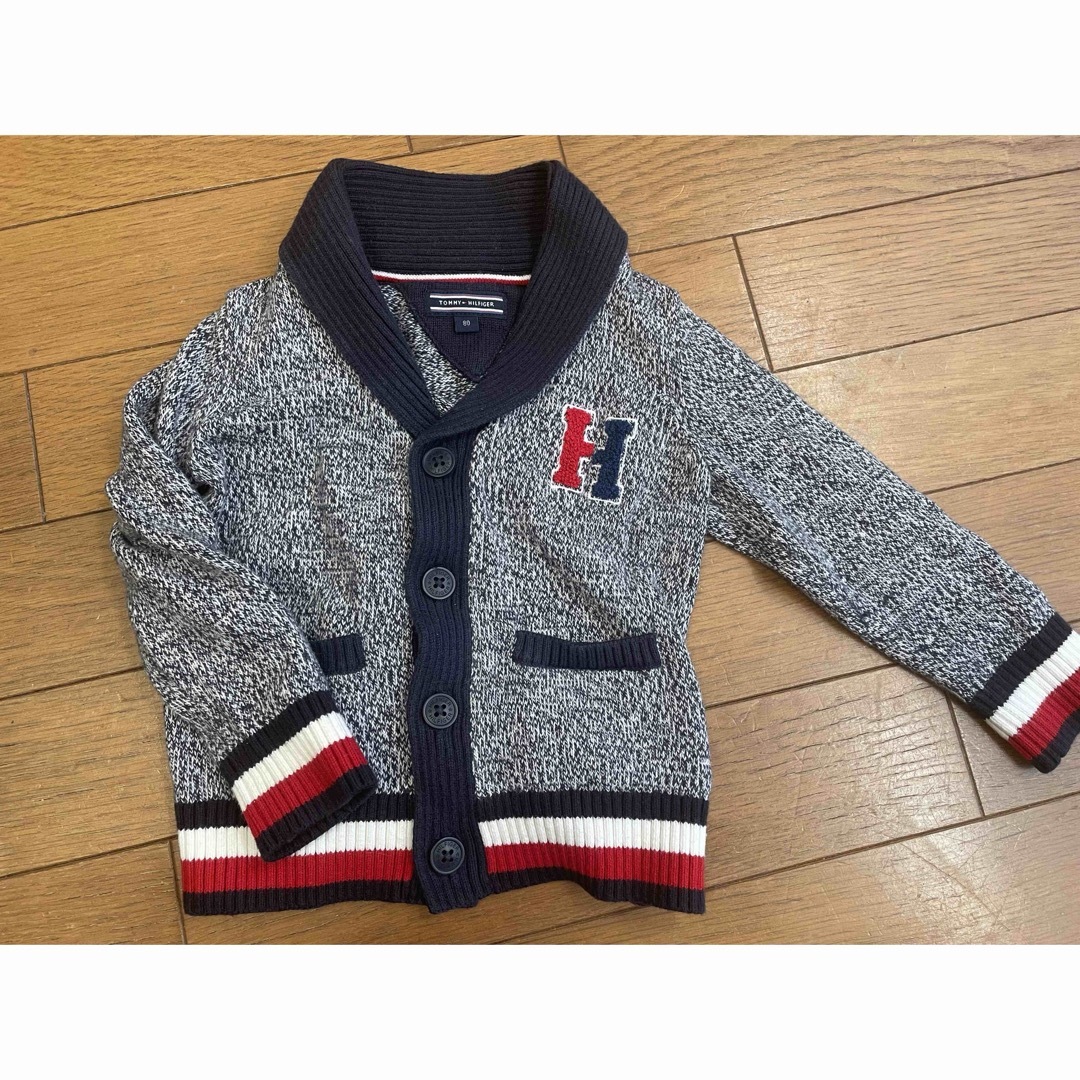 TOMMY HILFIGER(トミーヒルフィガー)のトミー カーディガン 80センチ キッズ/ベビー/マタニティのベビー服(~85cm)(カーディガン/ボレロ)の商品写真