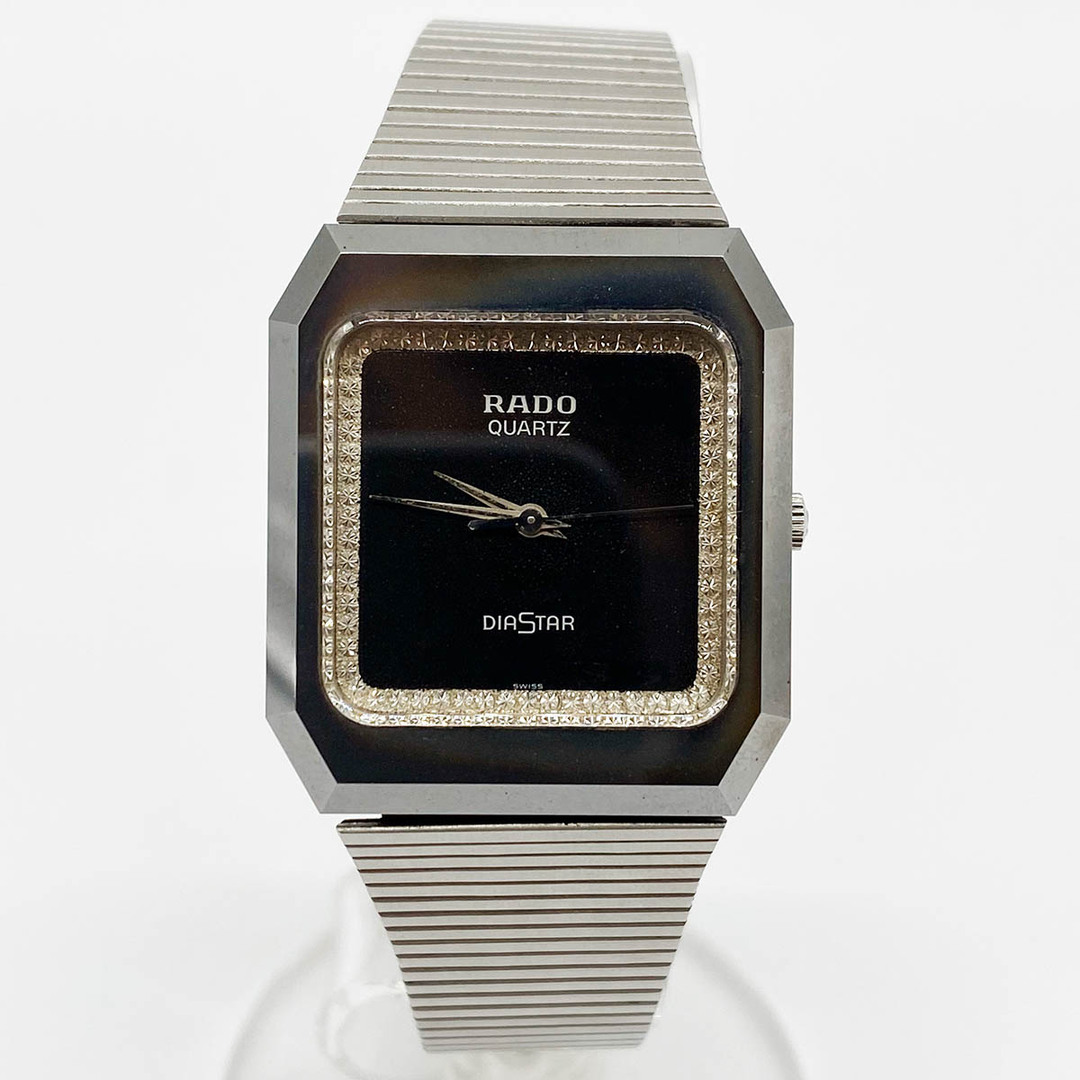 RADO ラドー 腕時計 132.0118.3 DIASTAR ダイヤスター 時計 シルバー ブラック レディース ユニセックス ファッション USED約20cmムーブメント