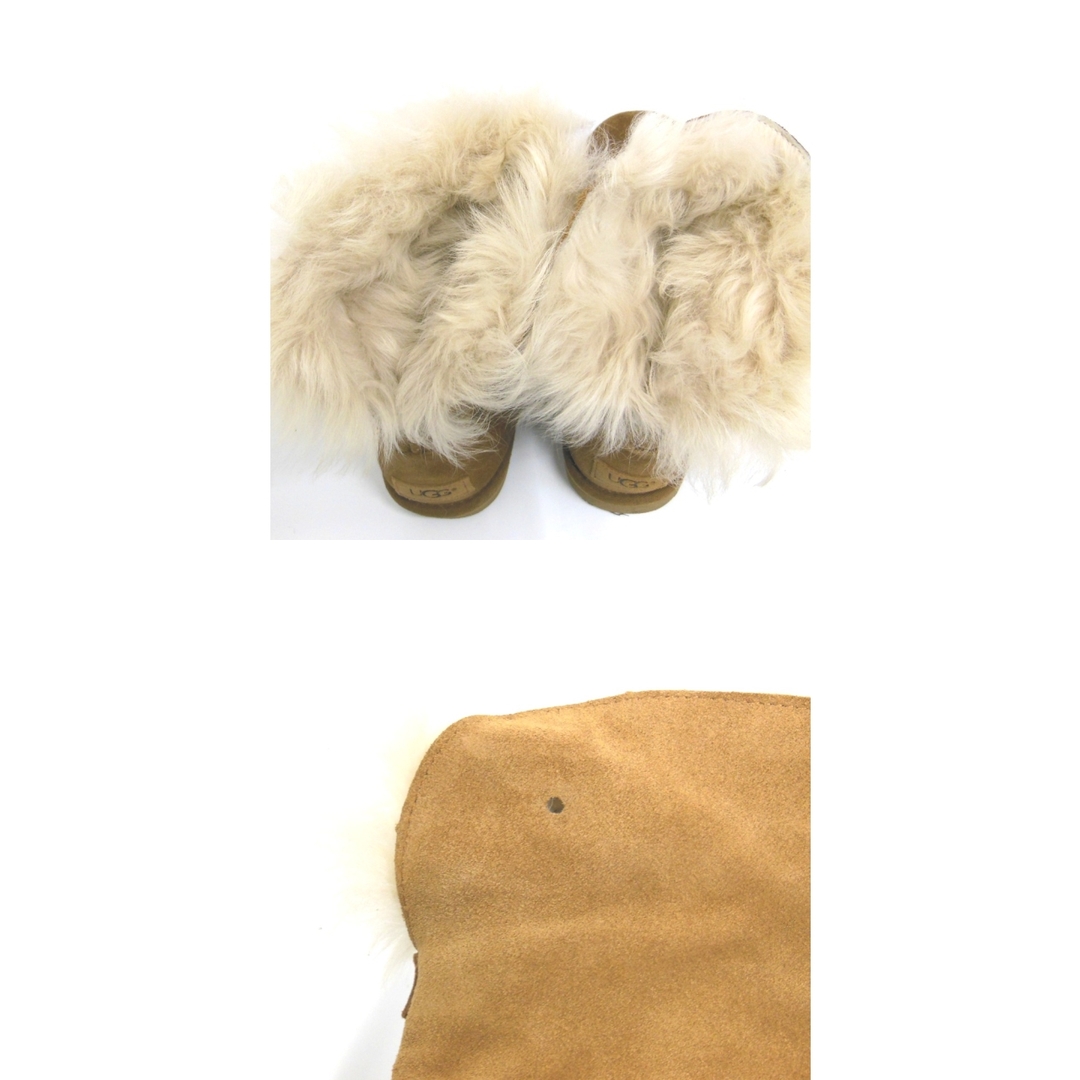 UGG(アグ)のアグ ショートブーツ バレンティナ VALENTINA ムートン 1012388 ベージュ系 23cm レディース UGG NA32052 中古 レディースの靴/シューズ(ブーツ)の商品写真