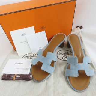 エルメス(Hermes)のエルメス 靴 サンダル オアジス ブルー・クレール レディース HERMES Ts773962 中古(その他)