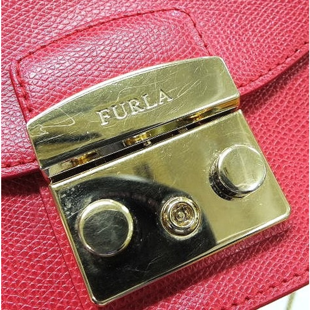 Furla - FURLA フルラ メトロポリス チェーン ショルダーバッグ レッド