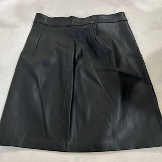 ザラ(ZARA)のZARA 合革レザータイトスカート　ザラ　XS H3(ミニスカート)