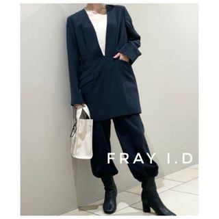 FRAY I.D - FRAY I.D ノーカラーベルテッドジャケットの通販 by ...