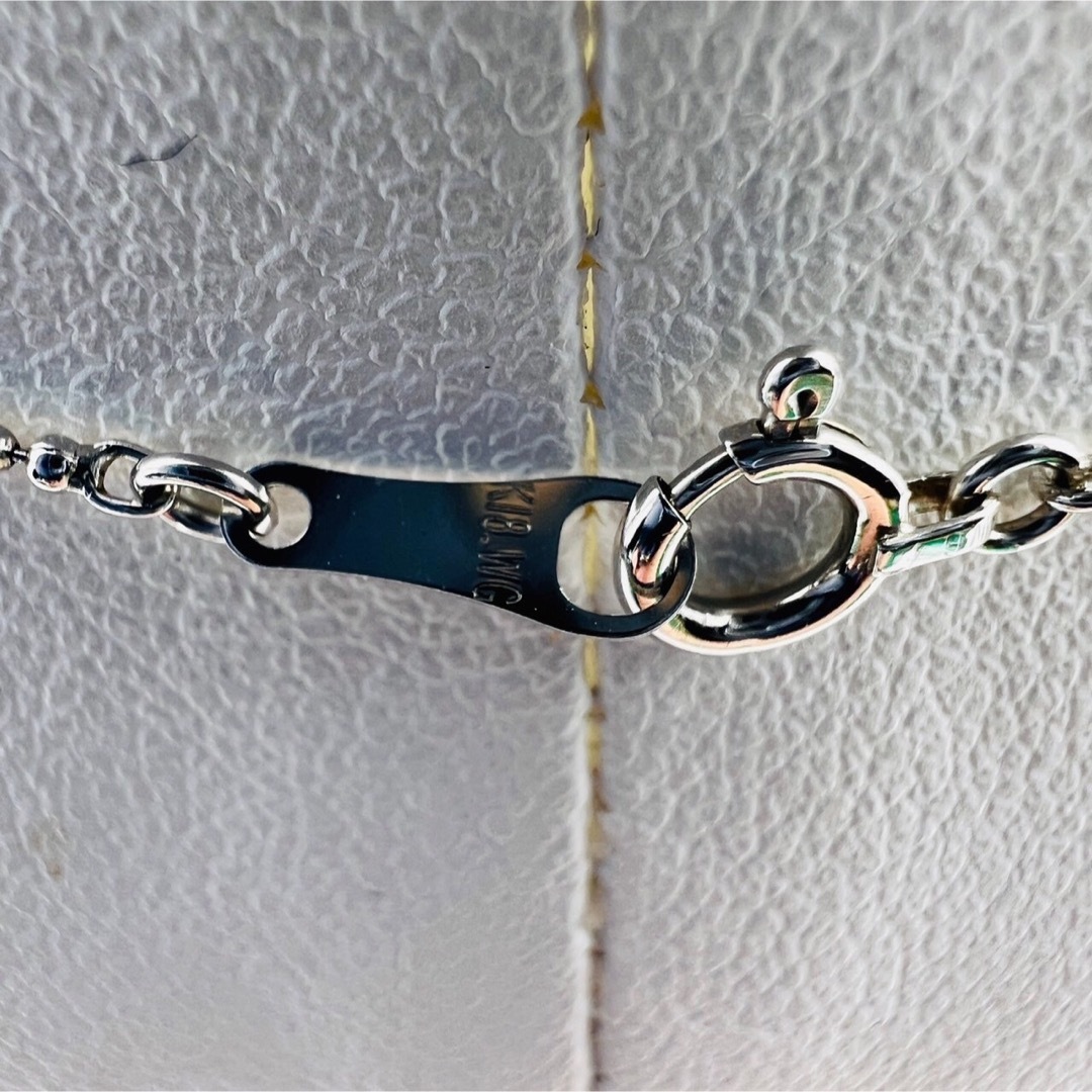 K18 WG チェーン プラム 1.0/40cm  レディースのアクセサリー(ネックレス)の商品写真