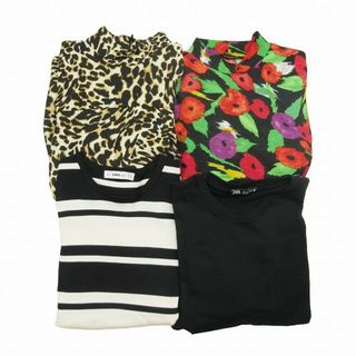 ザラ(ZARA)の美品 ザラ ZARA ブラウス ニット 4点 セット スウェット Tシャツ リブ(シャツ/ブラウス(長袖/七分))