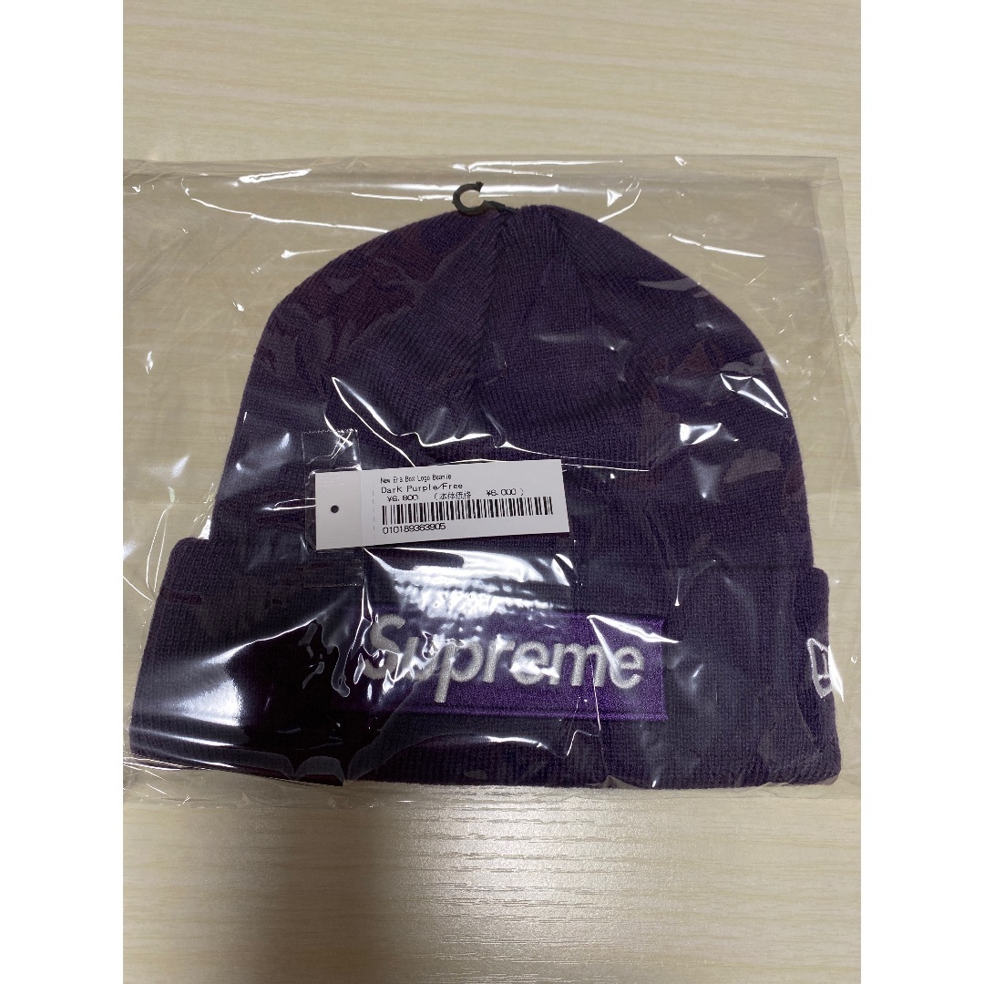 ネット通販 Supreme New Era Box Logo Beanie Purple