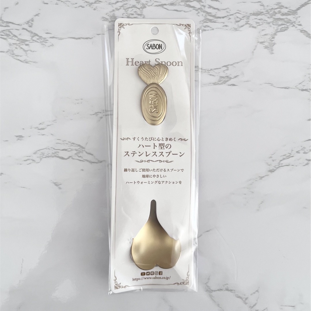 SABON(サボン)のSABON オードゥサボン　ハート型ステンレススプーン コスメ/美容のコスメ/美容 その他(その他)の商品写真