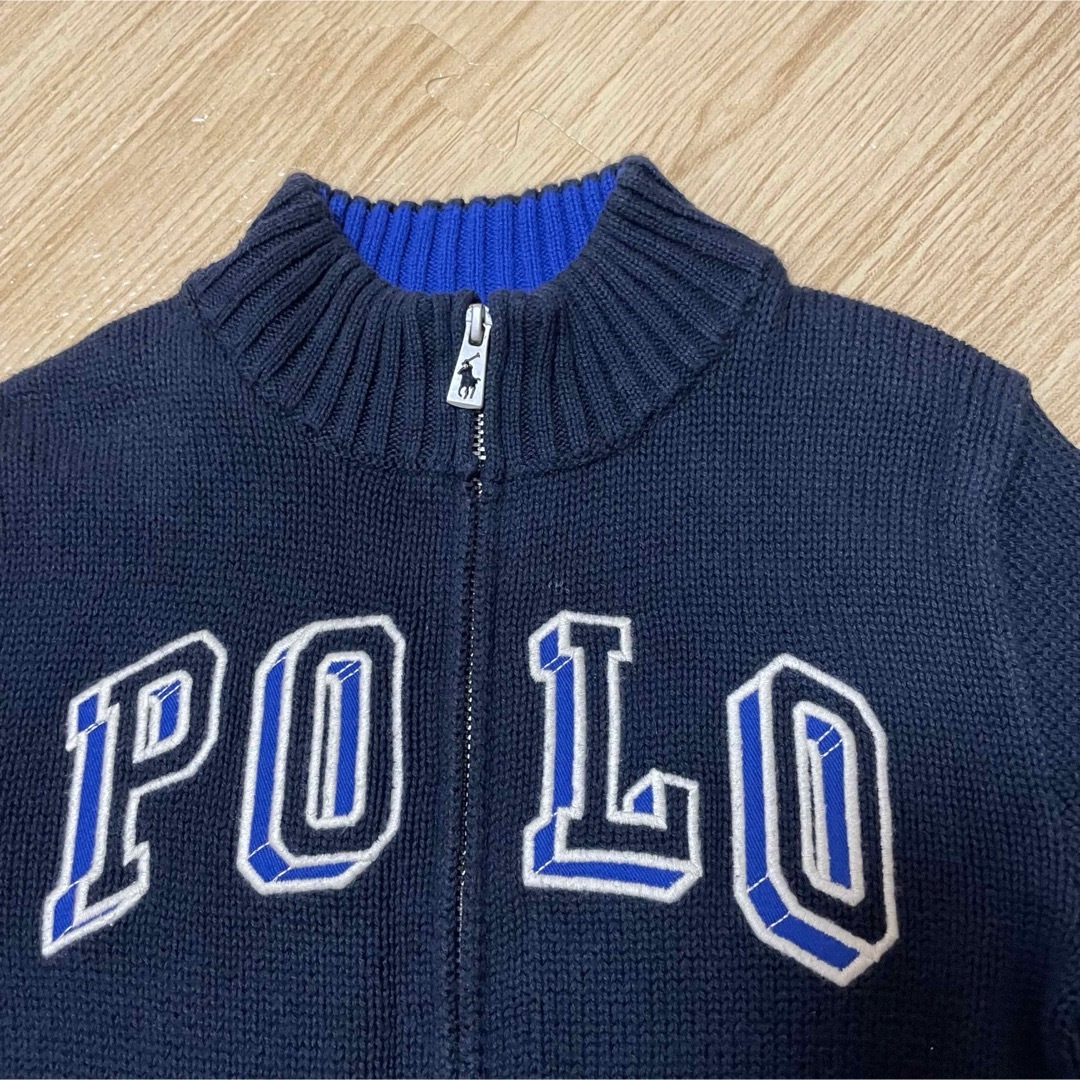 POLO RALPH LAUREN(ポロラルフローレン)のポロ　ラルフローレン  カーディガン　ジップ　サイズ100 キッズ/ベビー/マタニティのキッズ服男の子用(90cm~)(ジャケット/上着)の商品写真