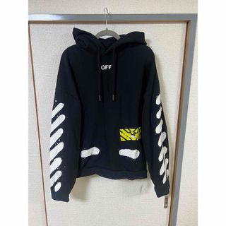 オフホワイト(OFF-WHITE)の国内正規品　off-white スプレー　ペイント　パーカー　プルオーバー(パーカー)