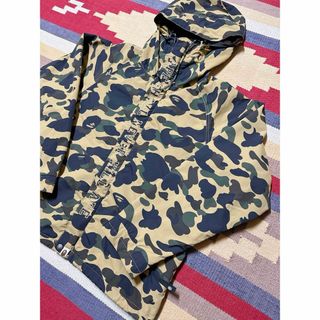 名作！初期A BATHING APE ロゴ フルジップ ナイロンジャケットジャケット/アウター