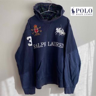 ポロラルフローレン(POLO RALPH LAUREN)のPOLO Ralph Lauren  パーカー ビッグロゴ刺繍 ワッペン(パーカー)