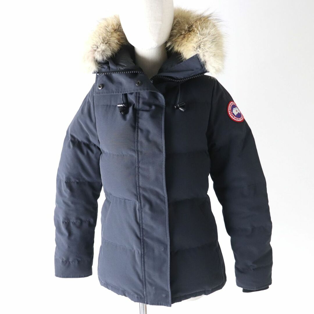 良品★正規品 カナダグース 2604JL PORTLAND PARKA ポートランドパーカー ファー・フード付き ダウンジャケット ネイビー S/P カナダ製35cm袖丈