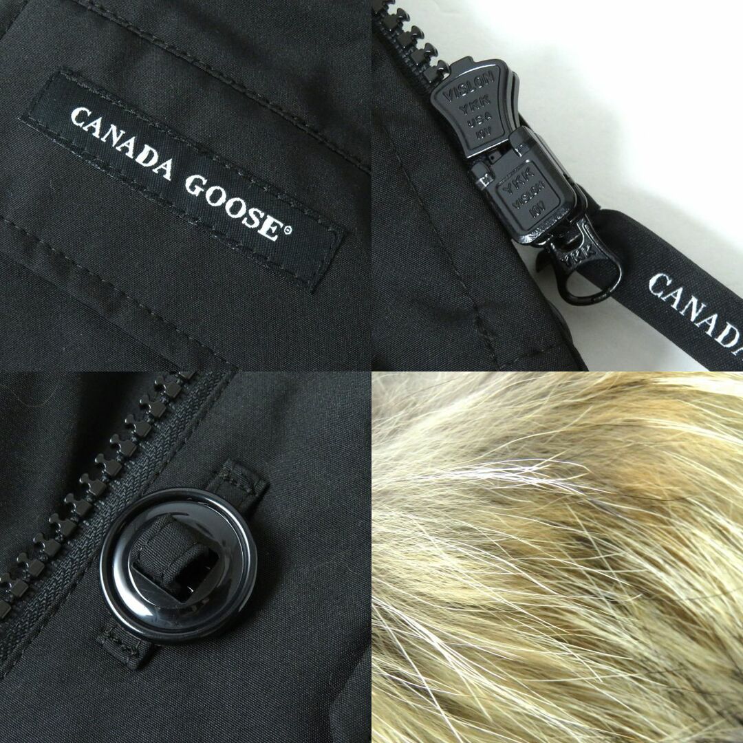 CANADA GOOSE(カナダグース)の美品△正規品 カナダグース 7999LA CHILLIWACK BOMBER チリワック ファー・フード付 ZIP UP ボンバージャケット／ダウンジャケット 黒 S/P レディースのジャケット/アウター(ダウンジャケット)の商品写真