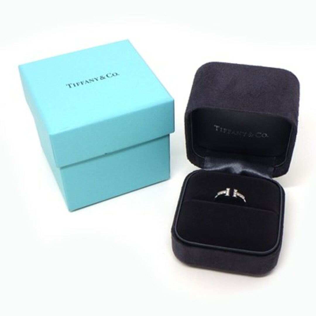 Tiffany & Co.(ティファニー)のティファニー Tiffany & Co. リング Tワイヤー 60147238 ダイヤモンド 0.13ct K18WG 9号 【中古】 レディースのアクセサリー(リング(指輪))の商品写真