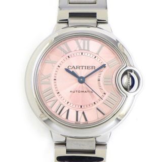 カルティエ(Cartier)のカルティエ Cartier 腕時計 バロンブルー W6920100 ピンクギョーシェ文字盤 SS 自動巻き 【中古】(腕時計)