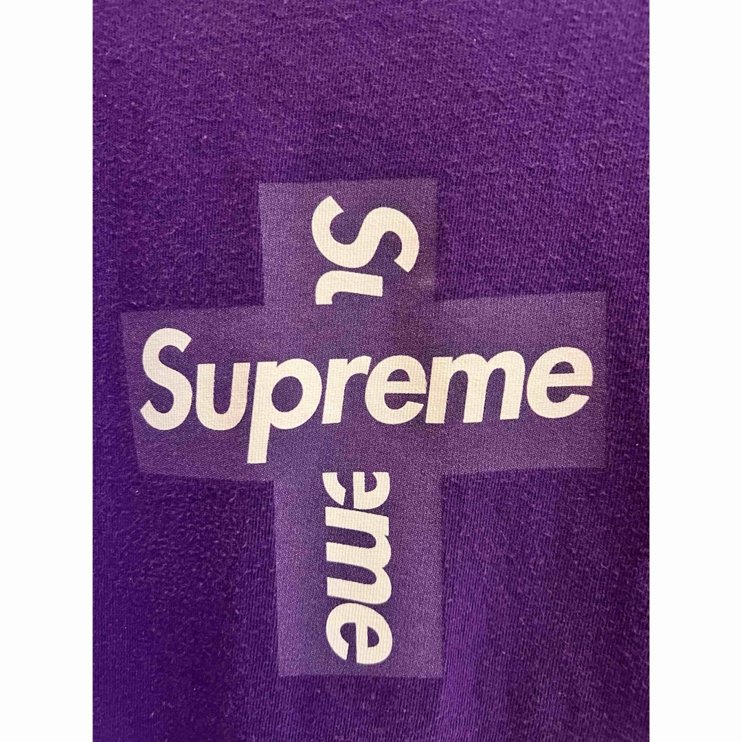 Supreme(シュプリーム)のSupreme Cross Box Logo Tee Purple XL メンズのトップス(Tシャツ/カットソー(半袖/袖なし))の商品写真