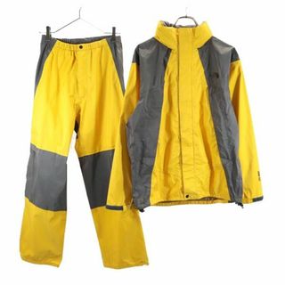 ザノースフェイス(THE NORTH FACE)のザノースフェイス NP10206 レインテックス ナイロン上下 セットアップ M イエロー系 THE NORTH FACE アウトドア 収納袋付き メンズ 【中古】  【231213】(その他)