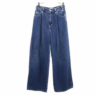 リーバイスレッド ワイド デニムパンツ w25 Levi's RED ジーパン レディース 【中古】  【231213】(ショートパンツ)