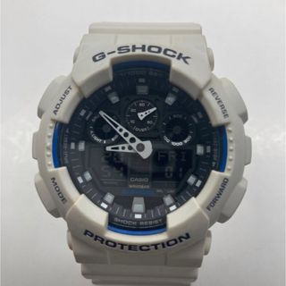 GA-100B G-SHOCK 腕時計　ホワイト　ブルー　ジーショック(腕時計(デジタル))